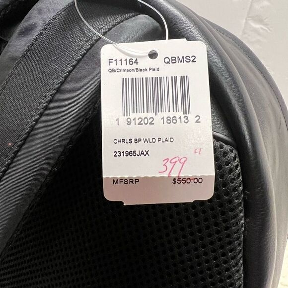 ??NWT! Coach Charles Men\'s Backpack/School Backpack Black Large Msrp:$550